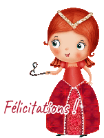 Gif animé félicitations princesse